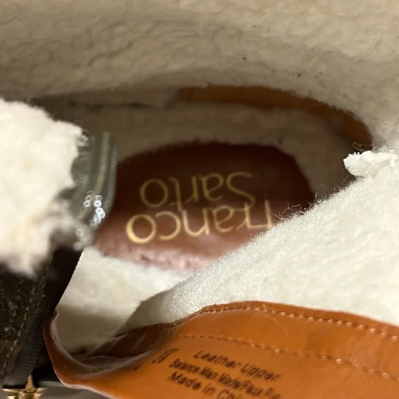 Franco Sarto Women's Olive Suede Lace-Up Boots, size 11, EUC - Picture 13 of 13